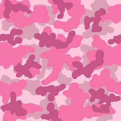 Seamless camouflage pattern for textile, fabric, print