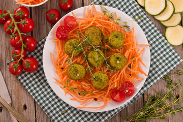 Vegetarian meatballs.