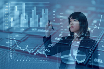 ビジネスイメージ　グラフ