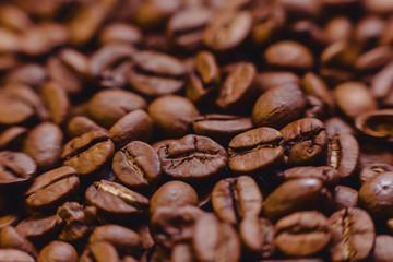 roosted coffee beans texture