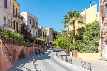 The famous Sifaka Street leads along the byzantine walls of the historical old town of Chania