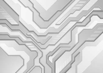 Grey abstract modern technology background