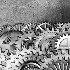 metallic gears background