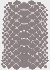 vector graphic linear background of snake skin - 209547604
