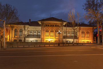 Fototapeta na wymiar First parliament building at ulus, Ankara