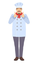 Chef  showing thumb up