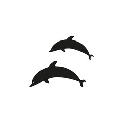 Dolphins black icons