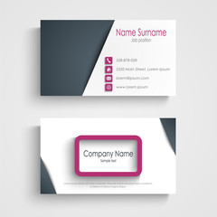 Fototapeta premium Business card with abstract frame design element