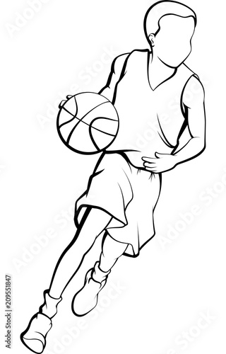 basketball outline