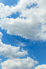 Clouds in the blue sky, natural background