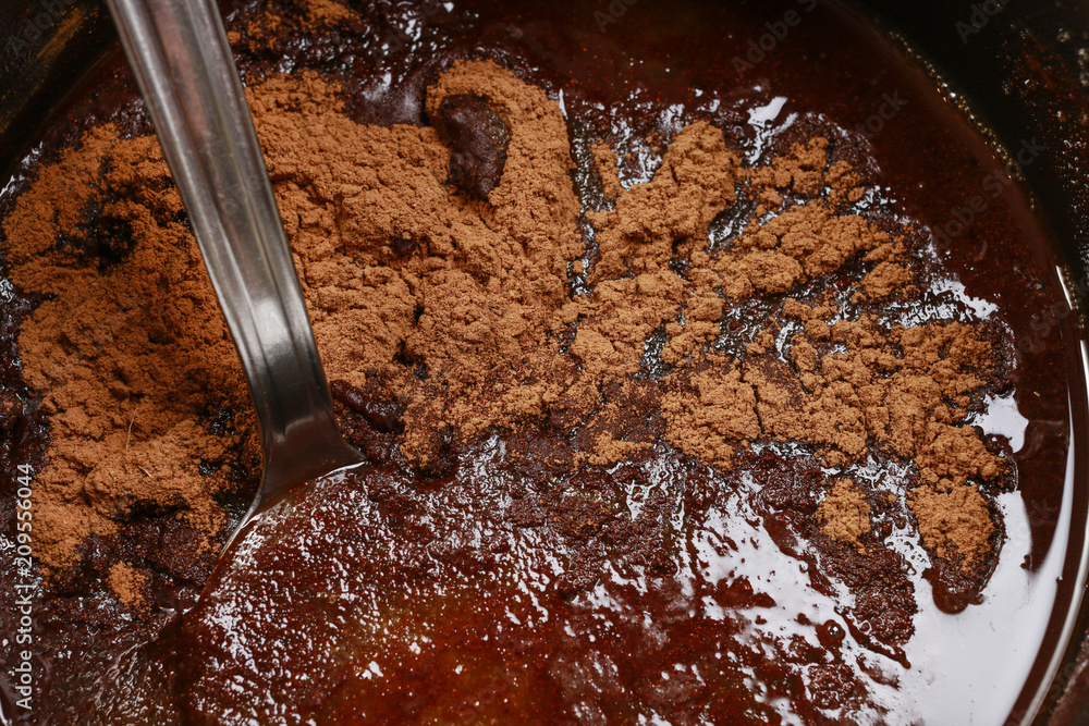 Wall mural How to make chocolate biscuits