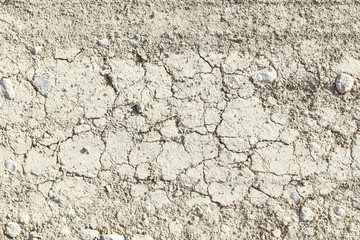 Summer dry soil