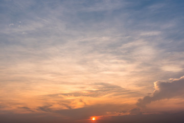 sunset sky background,clouds with background.