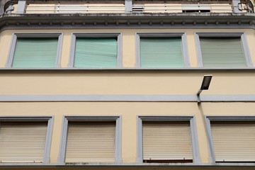 modern building photographed from below
