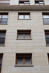 Fototapeta premium modern building photographed from below