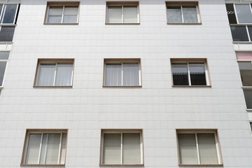 modern building photographed from below