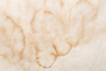 old-fashioned crumpled sheet of old paper, aged paper with spots and creases, grunge for creating a background, vintage artistic concept