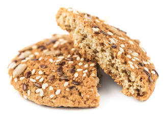 Oatmeal cookies close-up