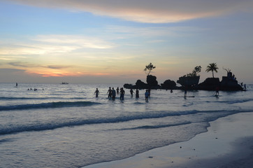 Sunset time at Boracay,