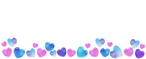 water colour heart drawing