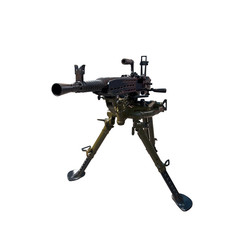 heavy machine gun isolated on a white background