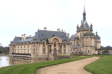 chateau de Chantilly in Champagne Province in France