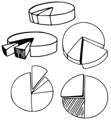 A Set of Doodle Pie Chart