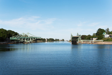 Rotary bridge in Liepaja, Latvia.