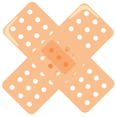 Bandaids in a cross