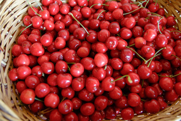 Sweet tasty Red Cherry Background