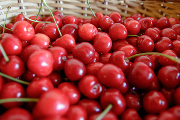 Sweet tasty Red Cherry Background