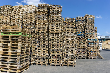 background of pallets