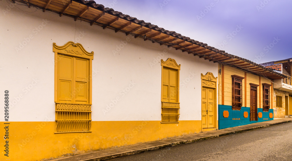 Wall mural the colorful picturesque town of Jardin in Colombia