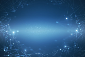 Blue polygonal background