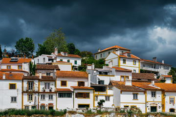 Fototapeta na wymiar Traditional houses in Constancia, Portugal