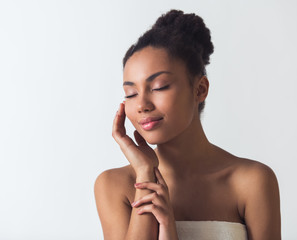 Beautiful Afro-American girl