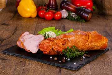 Smoked pork meat