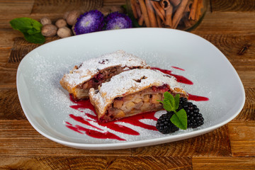 Sweet apple strudel