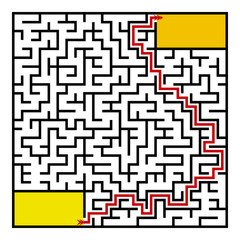 Black square maze(24x24) with help