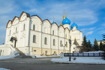 Fototapeta na wymiar Kazan, Republic of Tatarstan, Russia. View of the Kazan Kremlin.