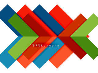 Multicolored abstract geometric shapes, geometry background for web banner