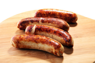 Grilled sausages or home made pork Sausages