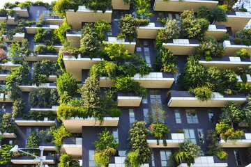 Abwaschbare Fototapete Milaan Wolkenkratzer vertikaler Wald in Mailand