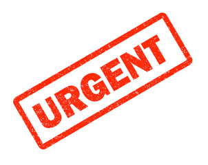 urgent red rubber stamp on white background. urgent sign.  text urgent stamp.