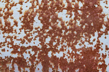 Rusted metal corrugated metal background.Rusty meta.Old metal sheet roof texture