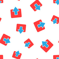 Entrance door icon seamless pattern background. Business concept vector illustration. Exit doors doorway entrance symbol pattern.