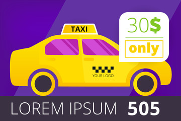 Taxi advertise poster