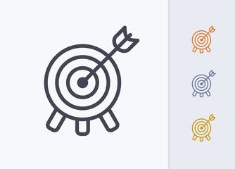 Tripod Bullseye - Pastel Stroke Icons . A professional, pixel-aligned icon .