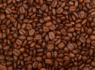 Coffee beans as a background