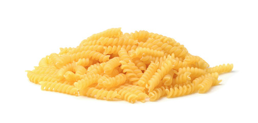 Spiral pasta isolated
